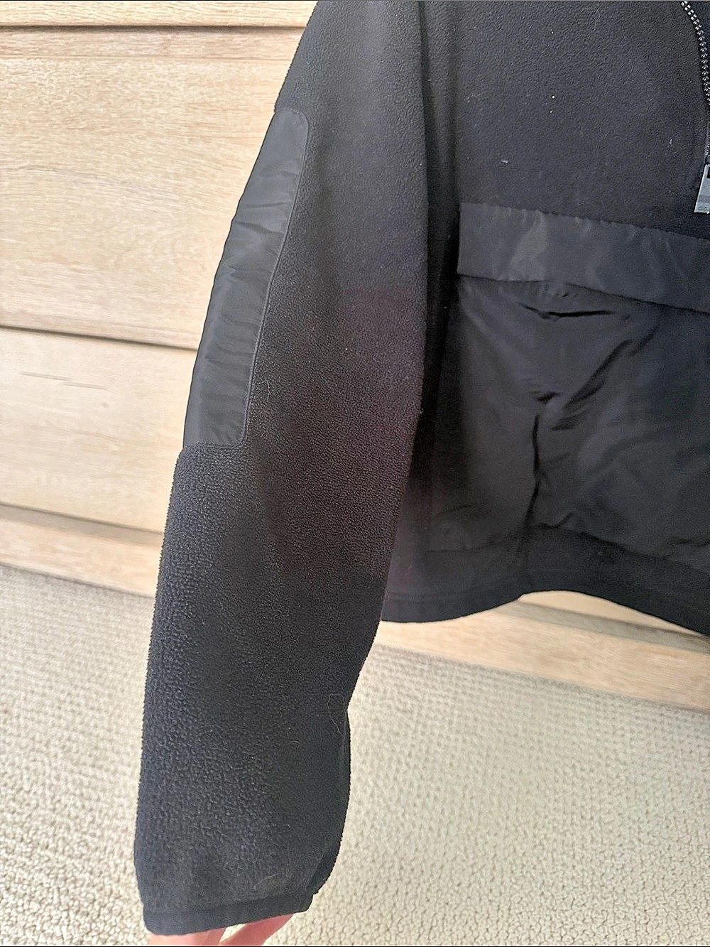 Alo Women's Cozy Black Half-Zip Pullover - Picture 2 of 4